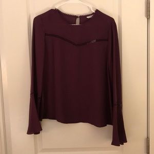 Rebecca Minkoff purple plum Chava top
